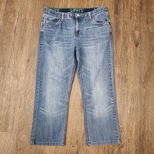 Levi Strauss 511 Womens Blue Jeans Size 20 Regular Green Waistband Denim